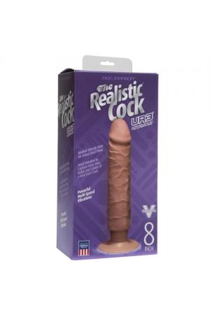 The Realistic Cock - Ur3 Vibrating 8-Inch - Brown