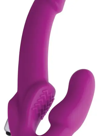 Evoke Vibrating Strapless Silicone Strap-on Dildo