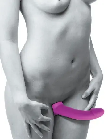 Evoke Vibrating Strapless Silicone Strap-on Dildo