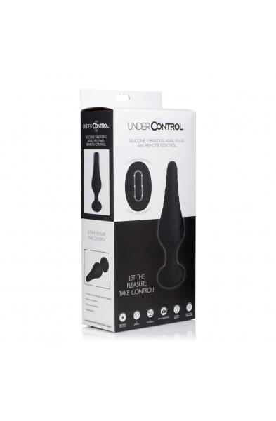 Under Control Silicone Vibrating Anal Plug With Remote Control