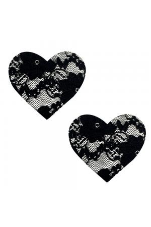 Vogue Black Lace I Heart U Nipztix Pasties