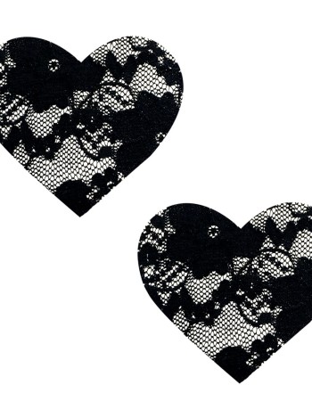 Vogue Black Lace I Heart U Nipztix Pasties