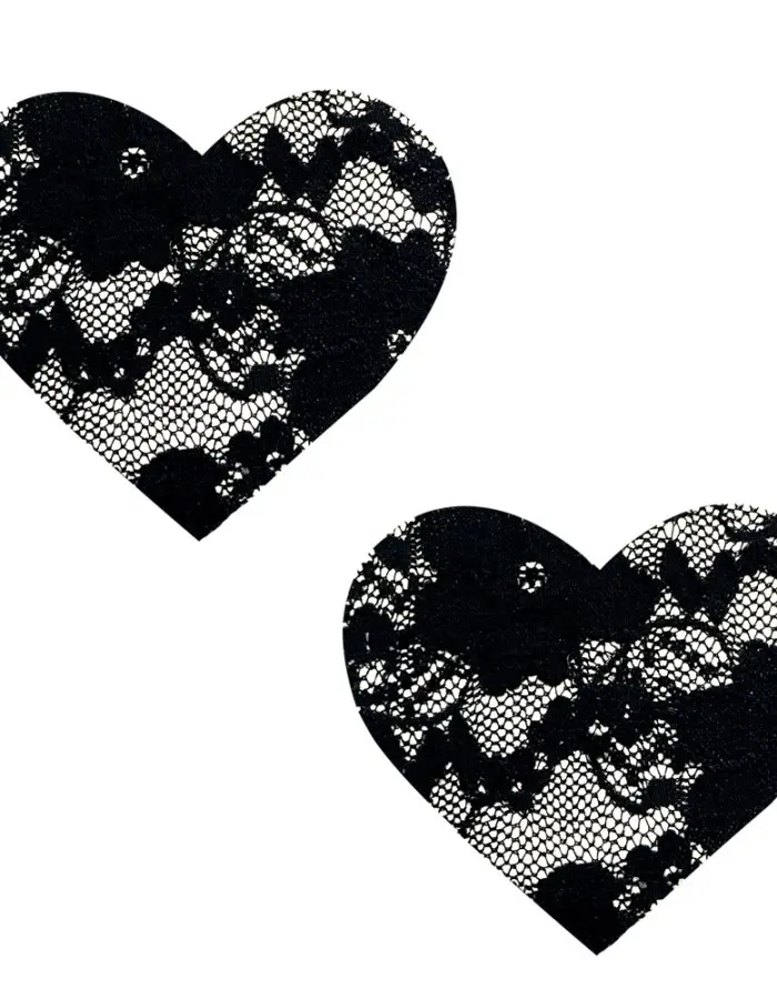 Vogue Black Lace I Heart U Nipztix Pasties