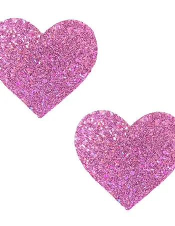 Pegasus Kisses Iridescent Pink Glitter I Heart U Nipztix Pasties