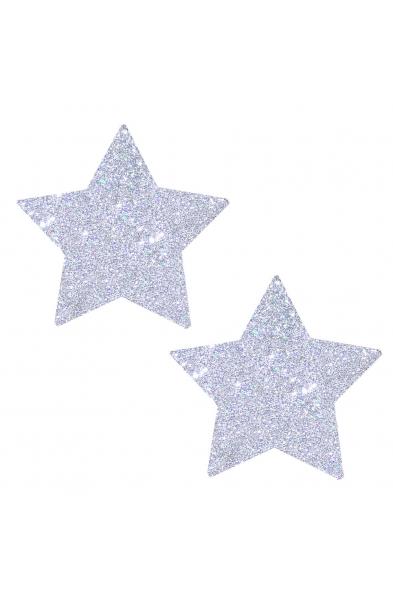 Silver Pixie Dust Glitter Starry Nights Nipztix  Pasties