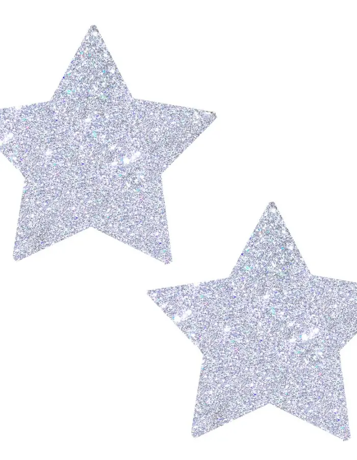 Silver Pixie Dust Glitter Starry Nights Nipztix Pasties
