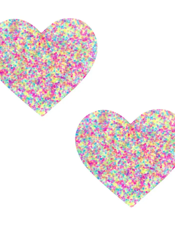 Sprankles Neon Blacklight Glitter I Heart U  Nipztix Pasties