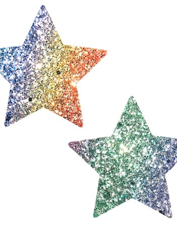 Super Sparkle Rock Kandi Chunky Rainbow Glitter Starry Nights Nipztix Pasties