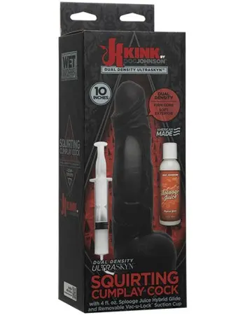 Kink - Wet Works - 10 Inch Dual Density Ultraskyn Squirting Cumplay Cock With Removable Vac-U-Lock Suction Cup