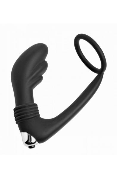 Prostatic Play Nova Silicone Cock Ring and Prostate Vibe