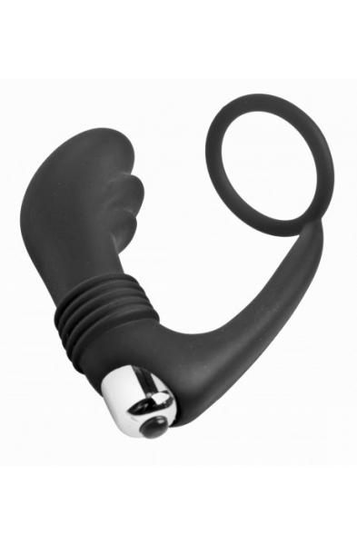 Prostatic Play Nova Silicone Cock Ring and Prostate Vibe