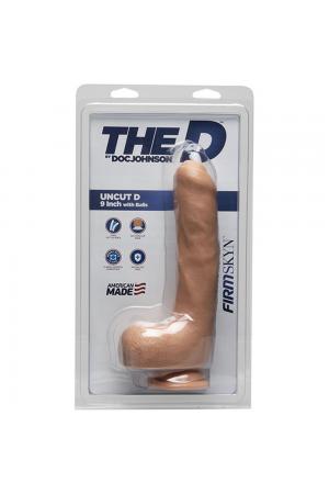 The D - Uncut D - 9 Inch With Balls - Firmskyn -  Vanilla