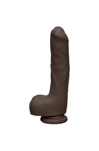 The D - Uncut D - 9 Inch With Balls - Ultraskyn - Chocolate