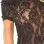 Strapless Lace Teddy - Black - Small/medium