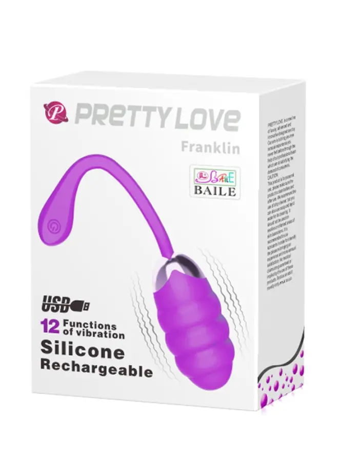 Pretty Love Franklin Rechargeable Egg Vibe - Purple