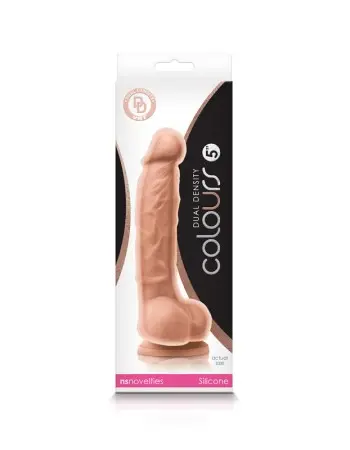 Colours - Dual Density - 5 Inch Dildo - White