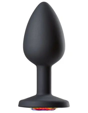 Cloud 9 Novelties Gems Jeweled Silicone Anal Plug - Small