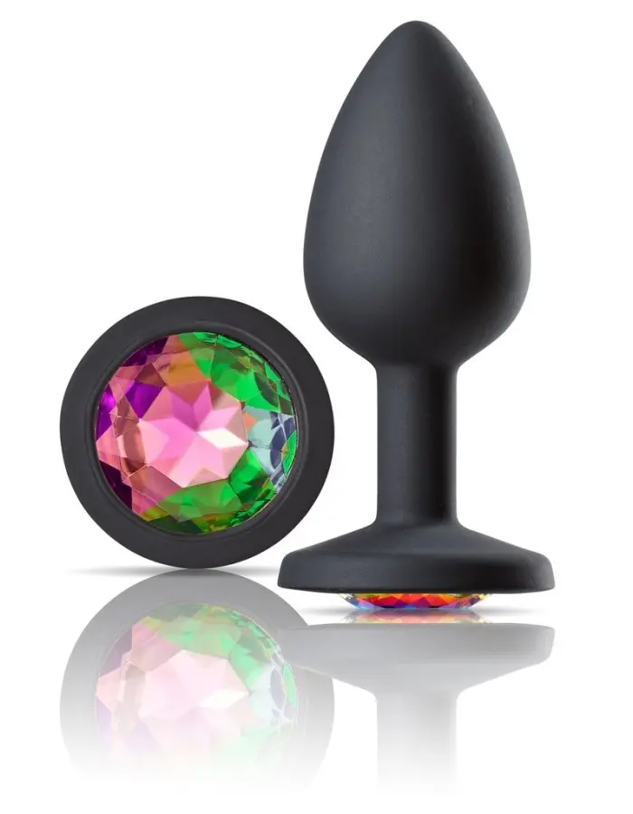 Cloud 9 Novelties Gems Jeweled Silicone Anal Plug - Small
