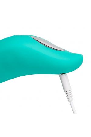 Cloud 9 Novelties Swirl Touch Dual Function Swirling and Vibrating Stimulator - Teal