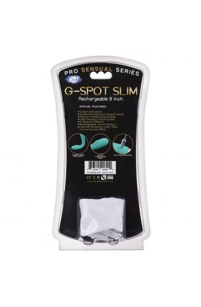 Cloud 9 Novelties G-Spot Slim 8 Inch Flexible Body Vibrator - Teal