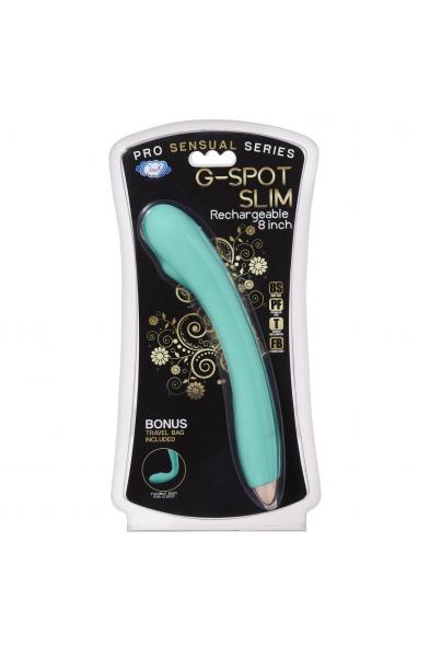 Cloud 9 Novelties G-Spot Slim 8 Inch Flexible Body Vibrator - Teal