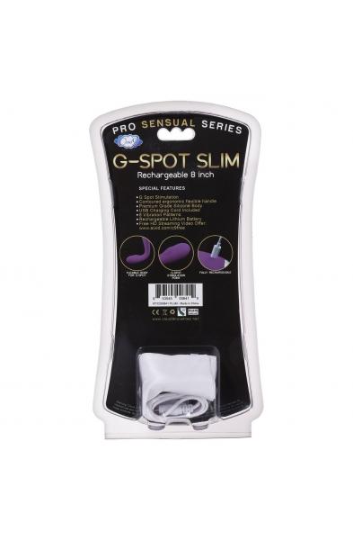 Cloud 9 Novelties G-Spot Slim 8 Inch Flexible Body Vibrator - Plum