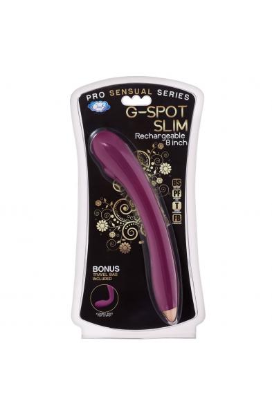 Cloud 9 Novelties G-Spot Slim 8 Inch Flexible Body Vibrator - Plum