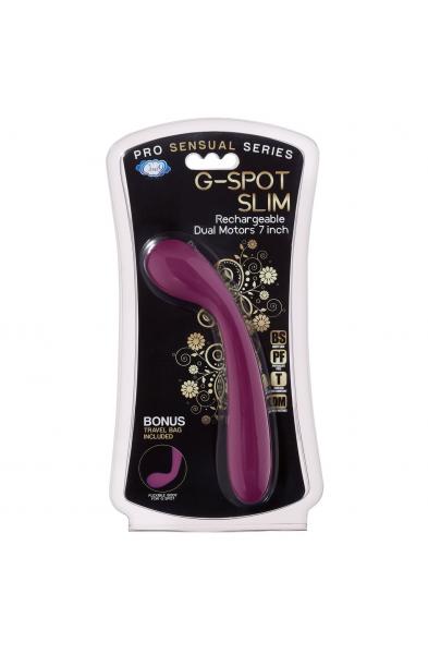 Cloud 9 Novelties G-Spot Slim 7 Inch Flexible Body Vibrator - Plum