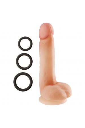 Cloud 9 Novelties Dual Density Real Touch 7 Inch With Balls - Flesh