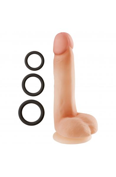 Cloud 9 Novelties Dual Density Real Touch 7 Inch With Balls - Flesh