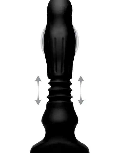 Silicone Swelling & Thrusting Plug With Remote Control