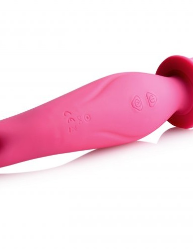 Dual Diva 2 in 1 Silicone Massager- Pink