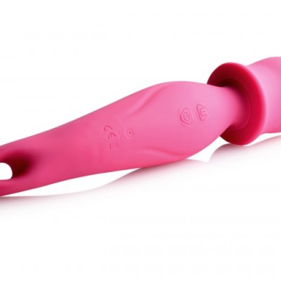 Dual Diva 2 in 1 Silicone Massager- Pink