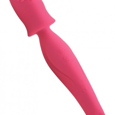 Dual Diva 2 in 1 Silicone Massager- Pink