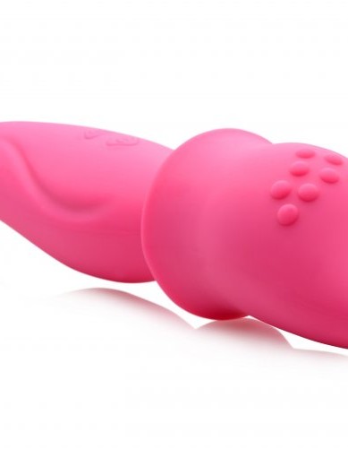Dual Diva 2 in 1 Silicone Massager- Pink