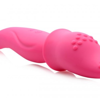 Dual Diva 2 in 1 Silicone Massager- Pink