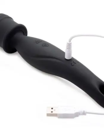 Dual Diva 2 in 1 Silicone Massager- Black