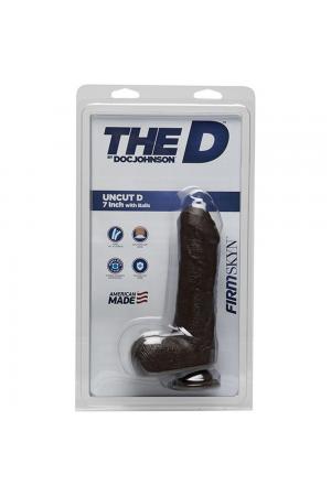 The D - Uncut D - 7 Inch With Balls - Firmskyn -  Chocolate