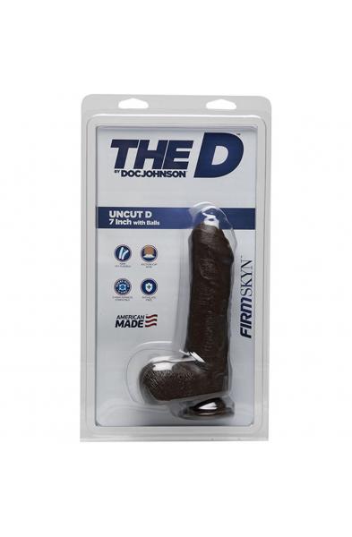 The D - Uncut D - 7 Inch With Balls - Firmskyn -  Chocolate