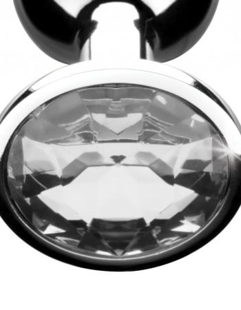 Clear Gem Anal Plug - Large