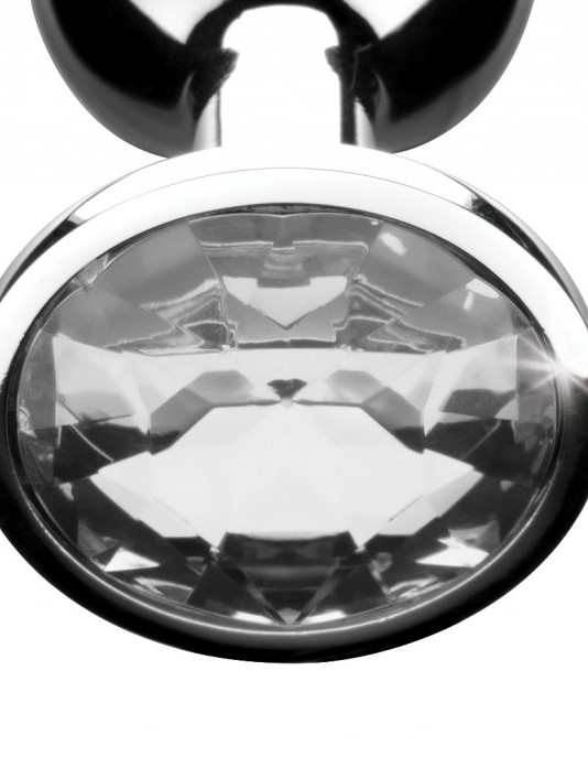 Clear Gem Anal Plug - Large