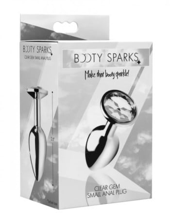 Clear Gem Anal Plug - Large