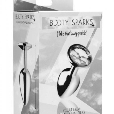 Clear Gem Anal Plug - Large