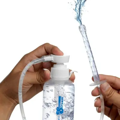 Pump Action Enema Bottle With Nozzle