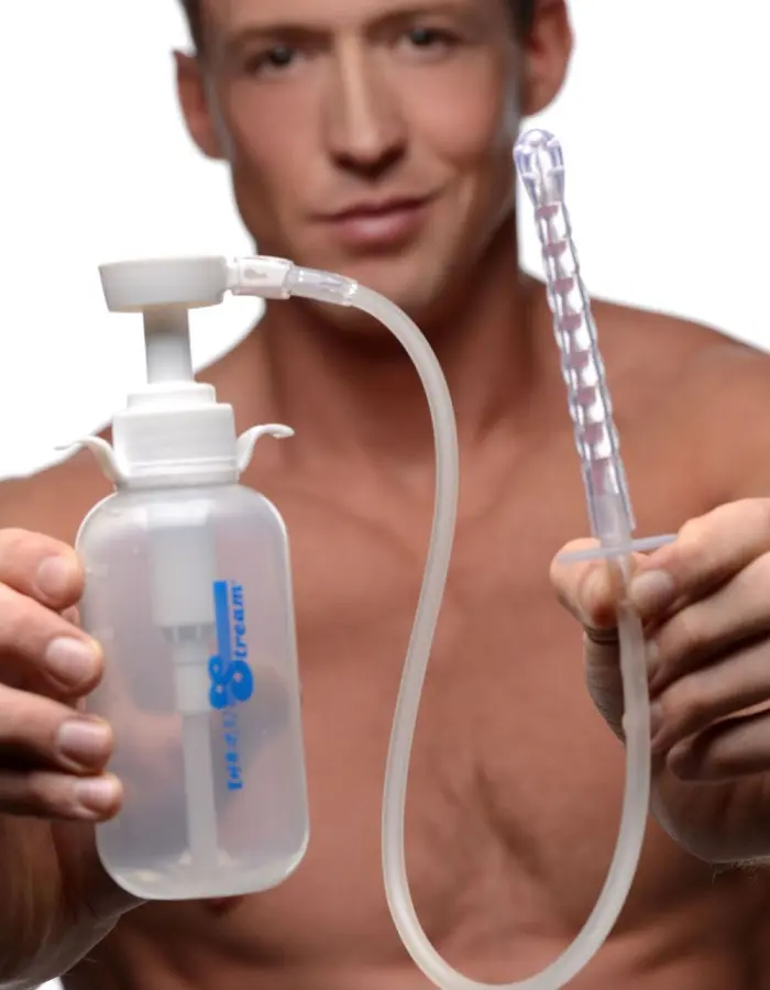 Pump Action Enema Bottle With Nozzle