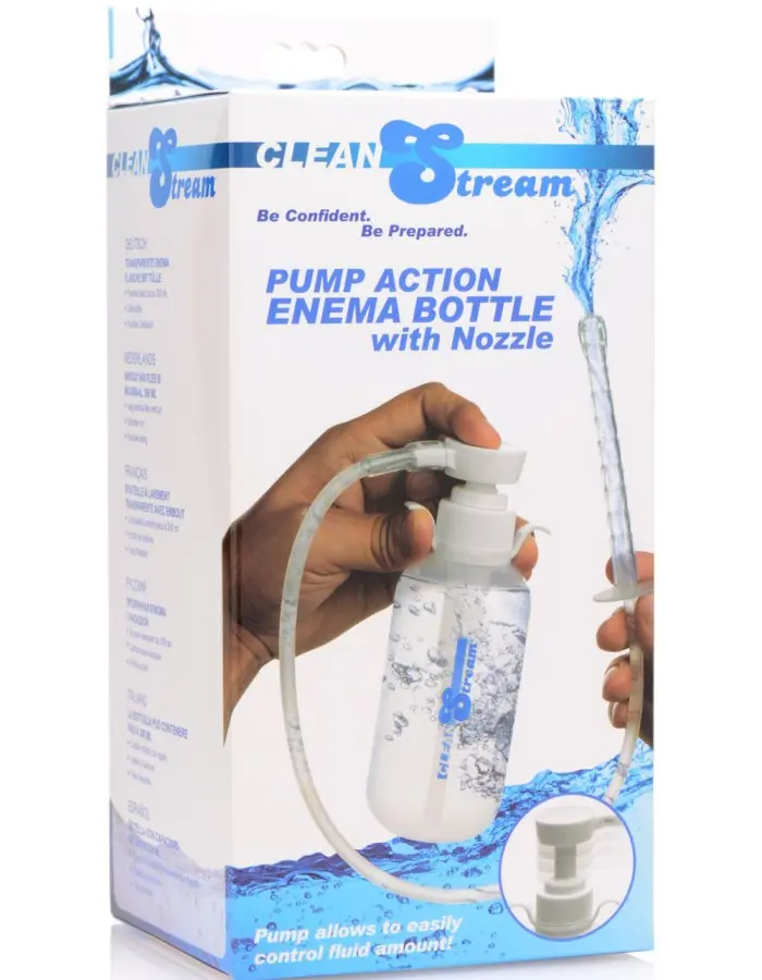 Pump Action Enema Bottle With Nozzle