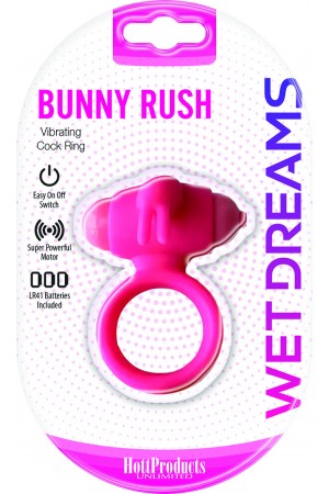 Wet Dreams - Bunny Buster Cock Ring With Turbo Bunny Motor - Pink