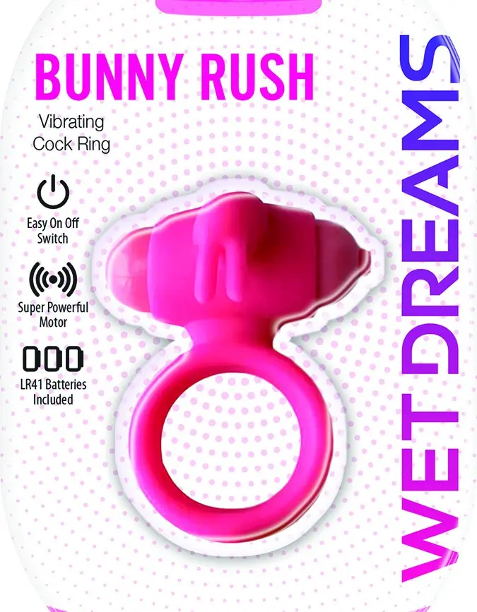 Wet Dreams - Bunny Buster Cock Ring With Turbo Bunny Motor - Pink