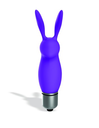 The 9's Silibus Silicone Bunny Bullet - Purple