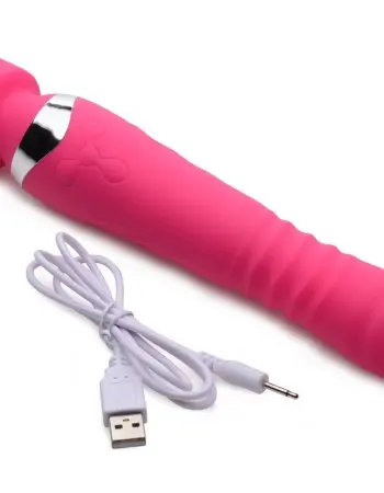 Ultra Thrusting and Vibrating Silicone Wand